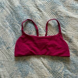 Pink Lululemon Wunder Train Bra